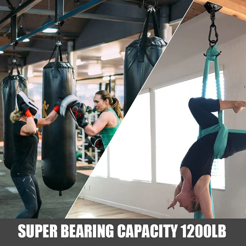 Ceiling Hook Hanging Chair 360ยฐ Rotate Swing Hanger 450KG Swing Suspension Hook For Punching Bag,Hammock,Yoga,Etc