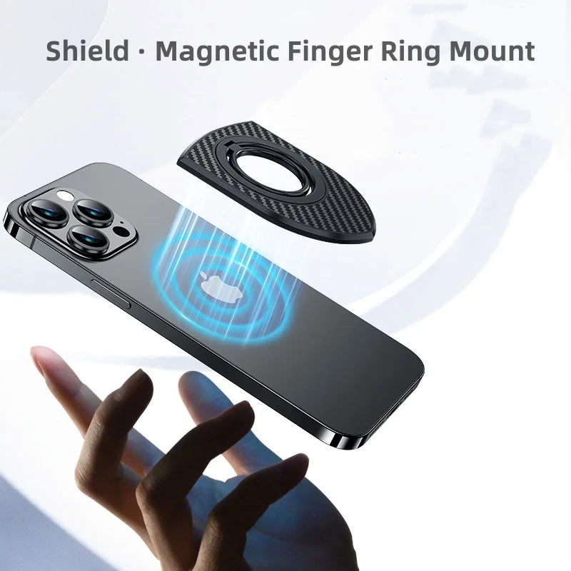 For Magsafe Double Sided Magnetic Cell Phone Holder Magnetic Suction Buckle Bracket 360 ° Rotating Holder New