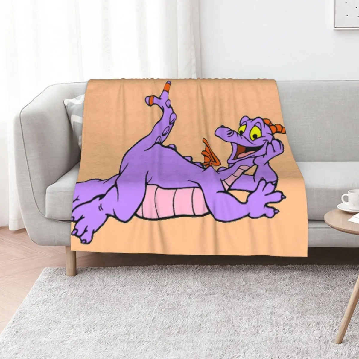 Lounging Figment Throw Blanket Fade Resistant Durable Throw Blanket