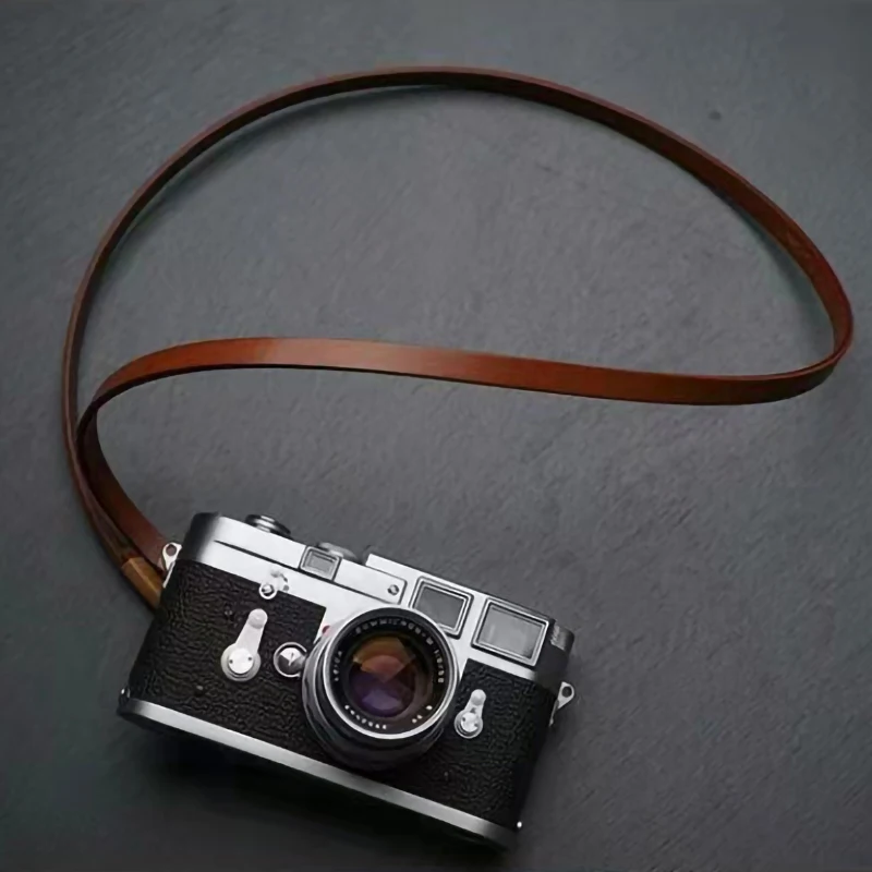 Handmade Real Leather Camera shoul Strap For shoulder-neck Belt Band Accessory for GoPro Nikon Canon Fujifilm DSLR 98*1cm(L*W)