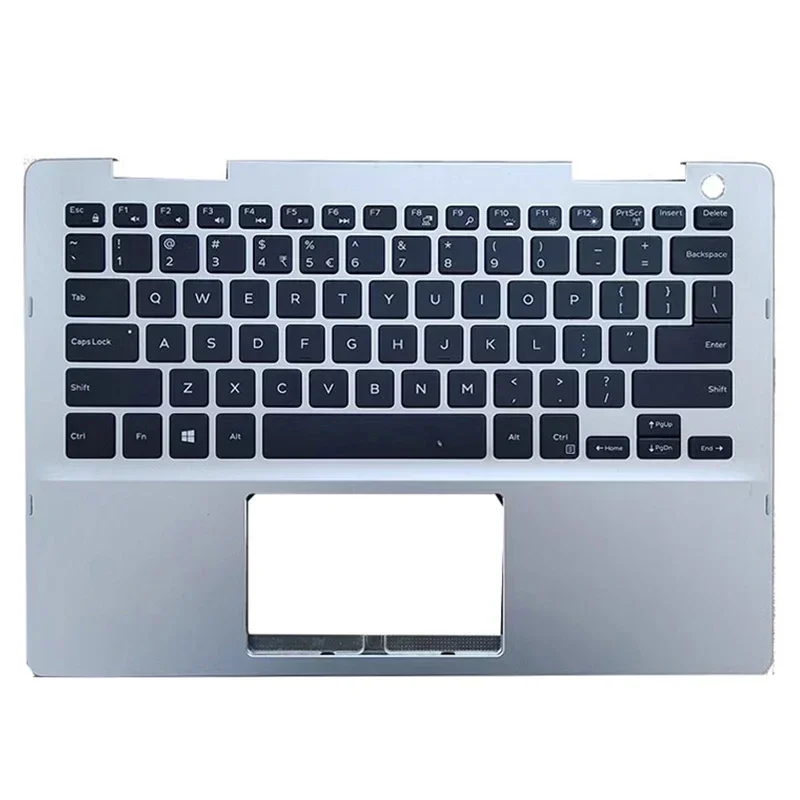 Imagem -06 - Original Laptop Lcd Tampa Traseira Moldura Frontal Palmrest Superior Base Inferior Case Dobradiças do Teclado Apto para Inspiron 13 7000 7386 Novo