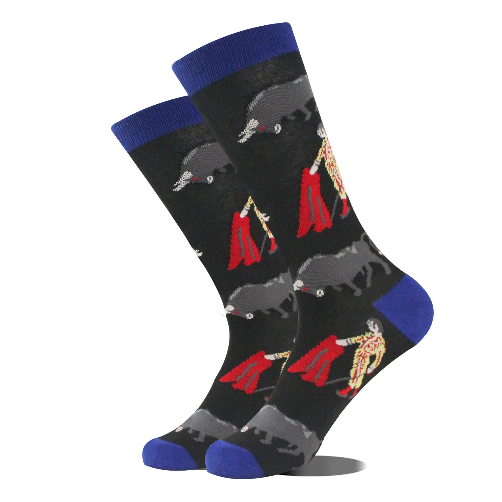 1 paar dierennieuwigheid sokken met buitenaardse dinosaurus mopshond panda flamingo cactus en skateboard print voor mannen vrouwen unisex EU 37-44
