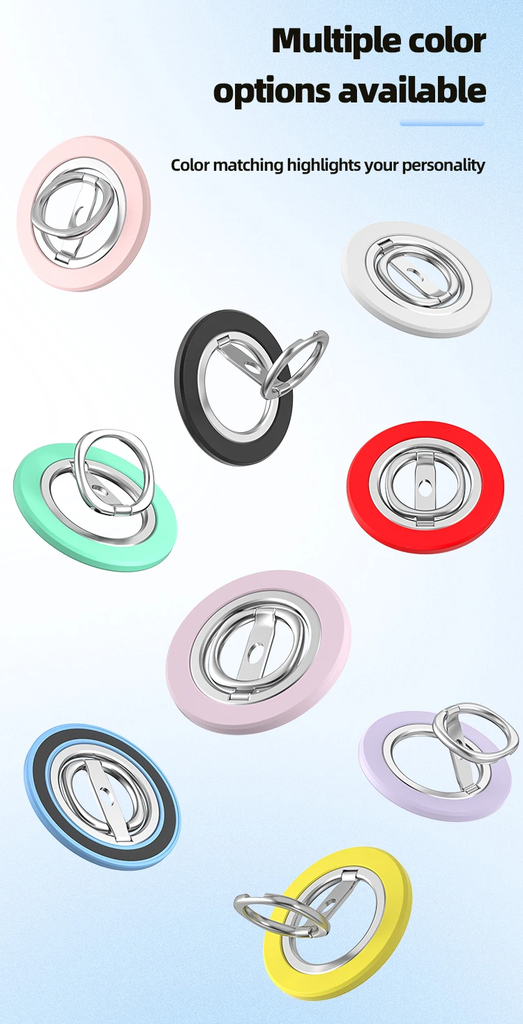 360 ° Magnetischer Telefonring-Halter für MagSafe, Magnetischer Ständer für iPhone 15 14 13 12 Pro Max, Fingerring-Halterung – Detail 5