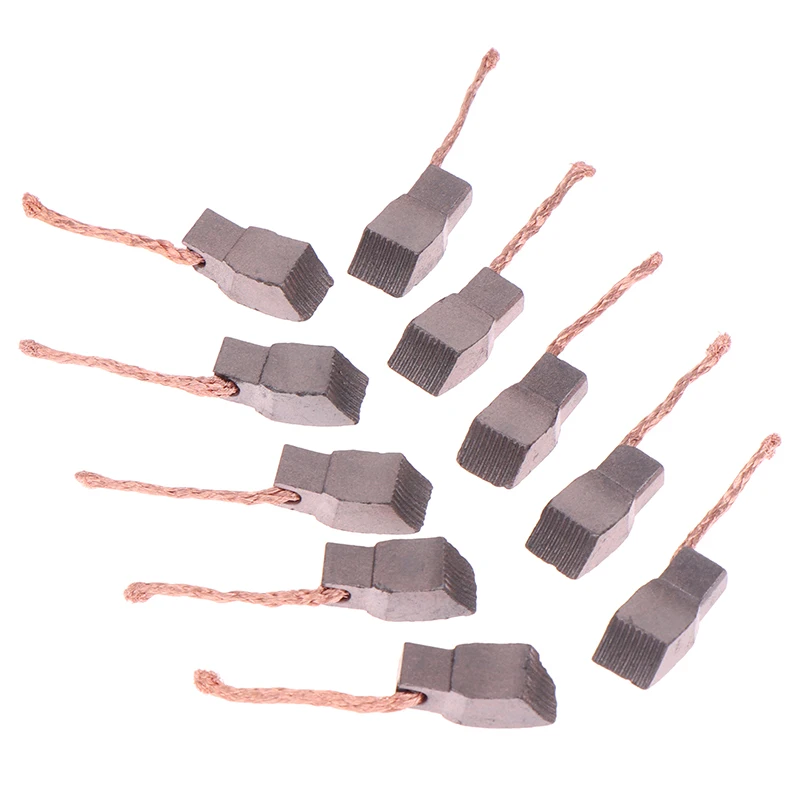 New 10pcs Automotive Fan Motor Brushes Carbon Brushes Automotive Electronic Fan Motors DC12V 24V 48V DC