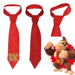 Cos Donkey Neck tie Kong Cosplay Neckband Costume Accessories Movie Peach Red Neckband Princess Halloween Carnival Party Suit