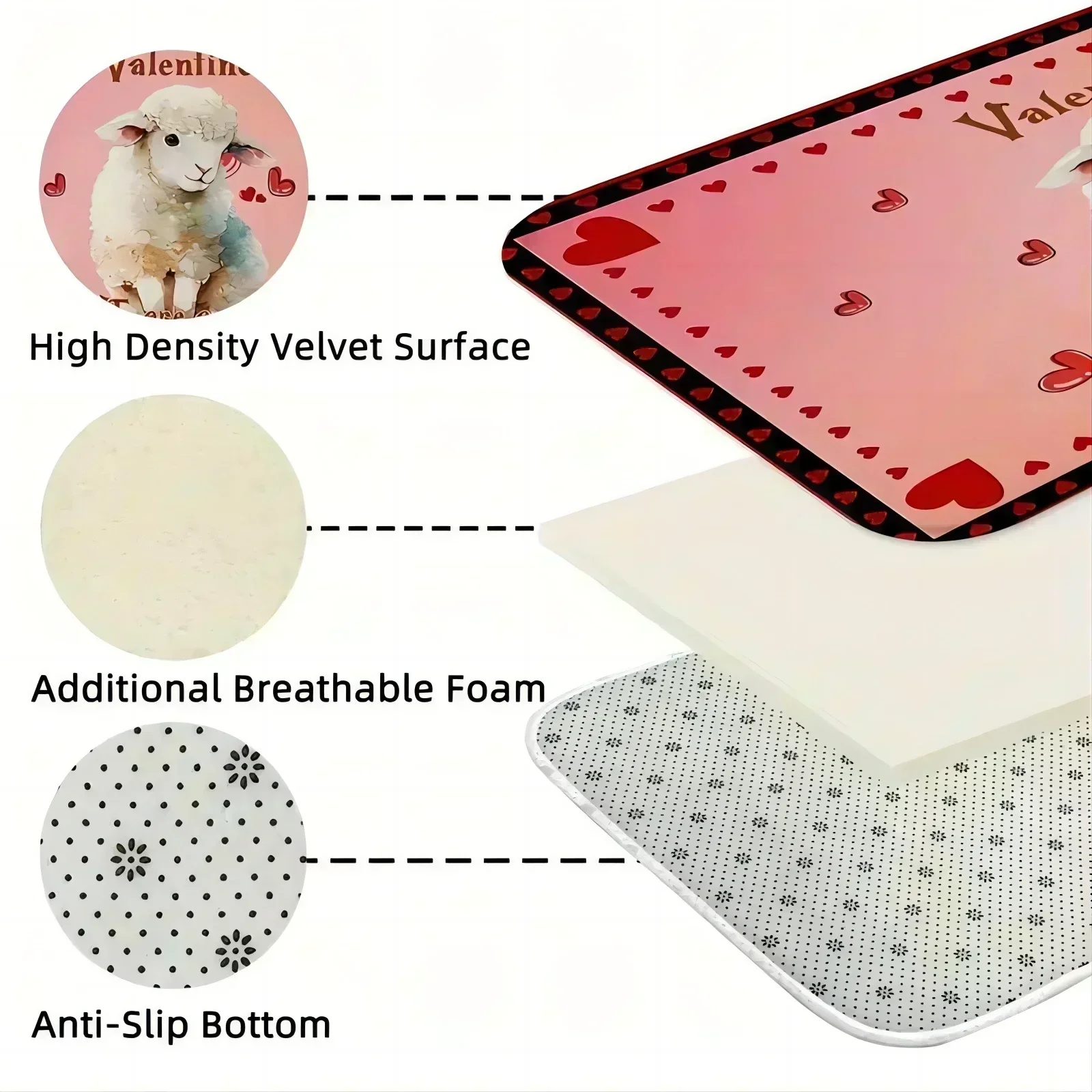 Korridor-Teppich mit visuellem 3D-Effekt, Naturszene-Design, ultra-waschbare, rutschfeste, schmutzabweisende Matte für Flur, Schlafzimmer, Heimdekoration – Detail 2