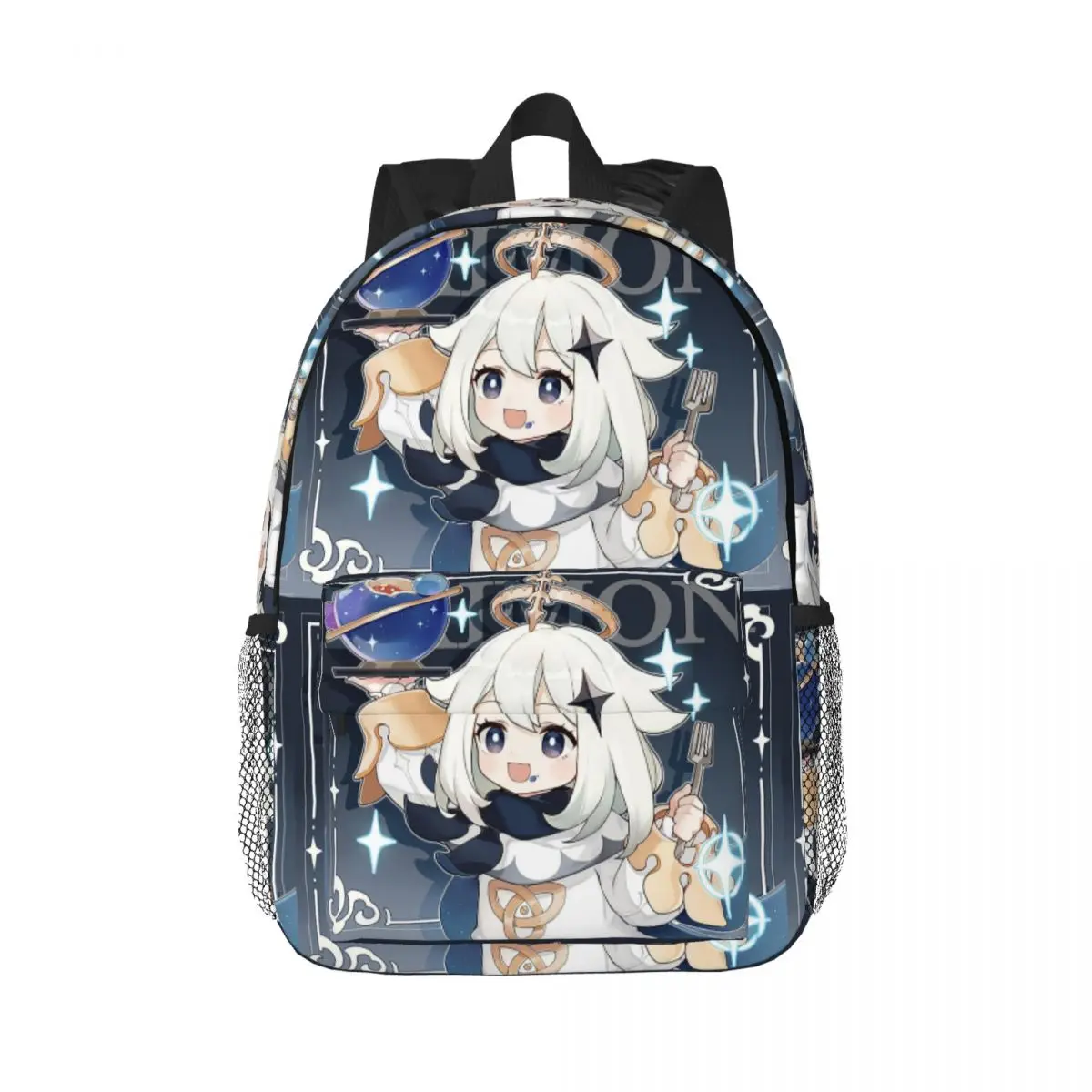 

Genshin Impact Paimon Birthday Official Artwork Backpack Hot Sale Daypack Boy Girl BookBag Shoulder Bag for Men Women School Bag