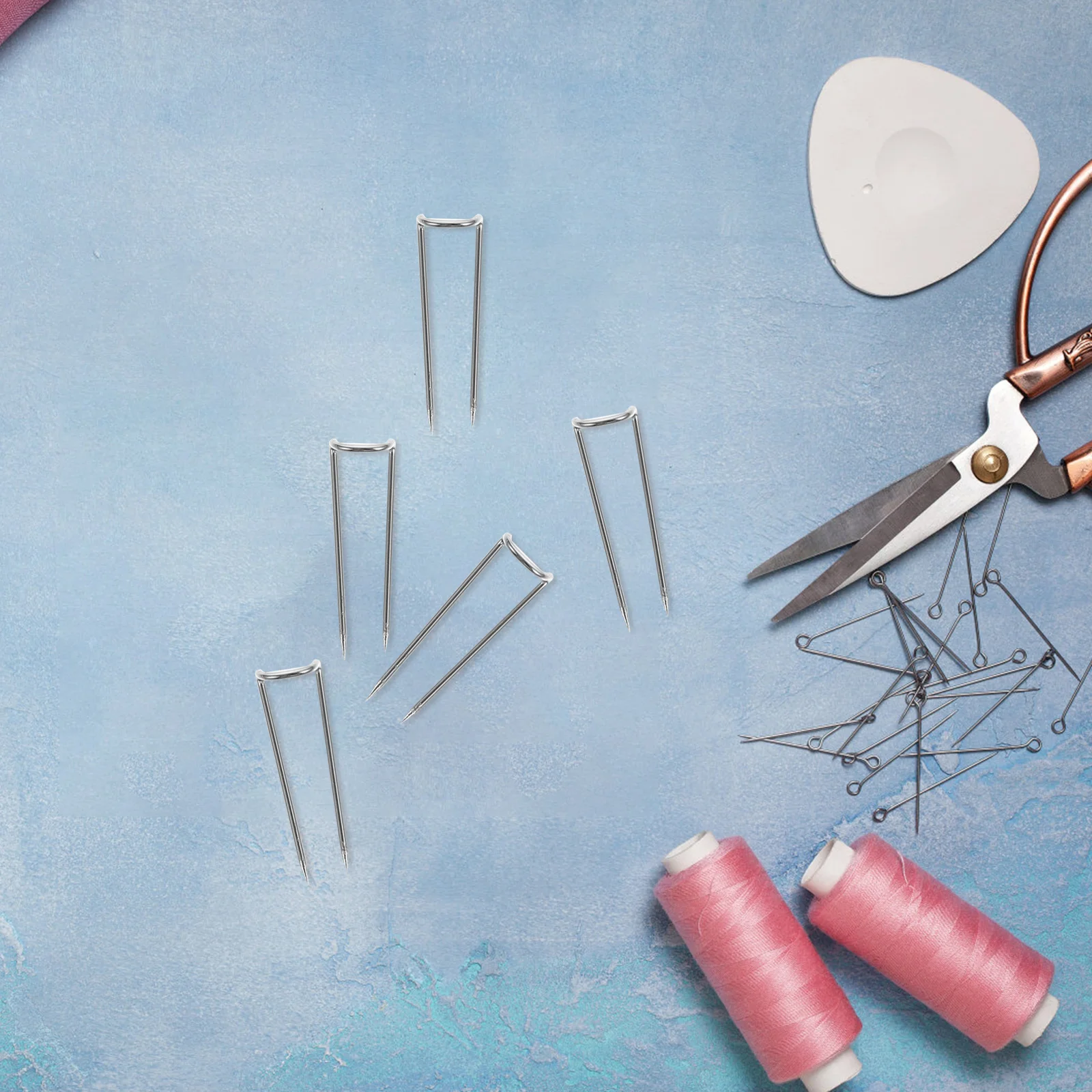 

50pcs U Shaped Sewing Pin Durable Quilting Needle Cloth Positioning Sewing Supplies Patchwork Pins Position Pins For T-Shirts