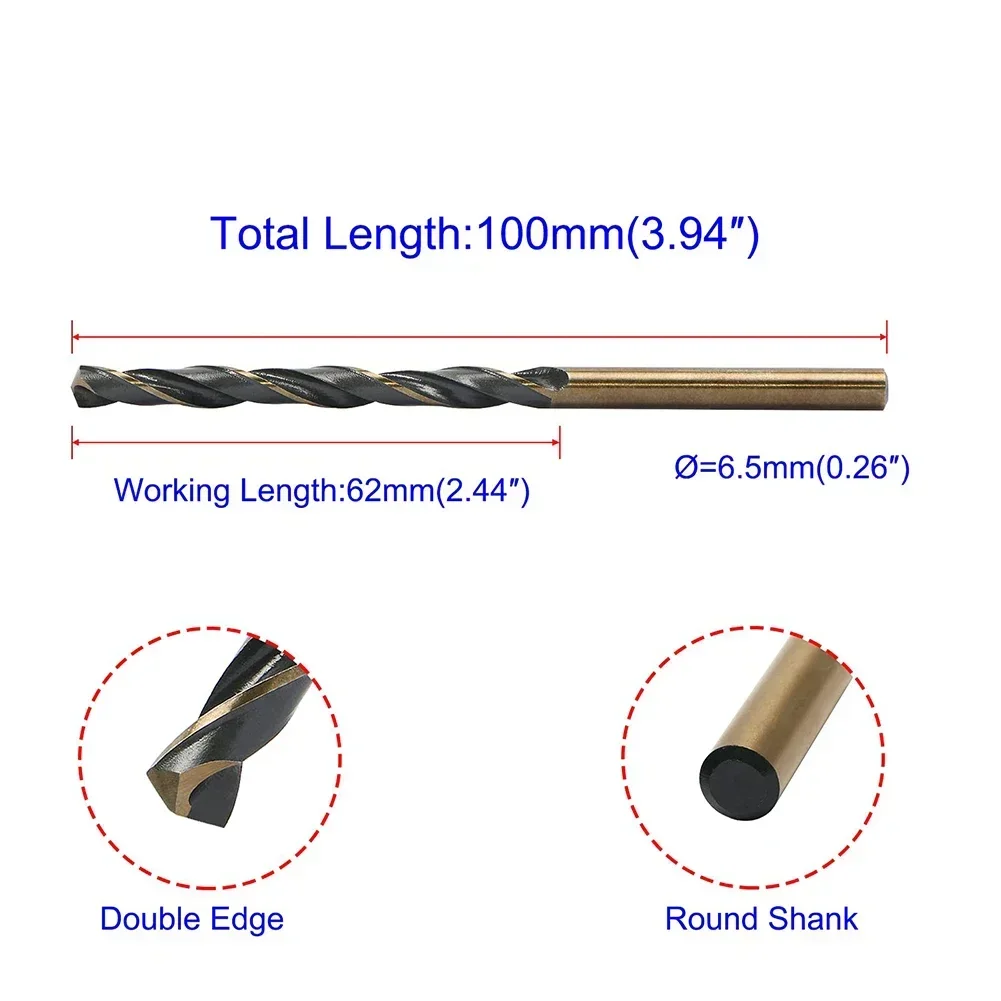 HSS Drill Bit With Reduced Shank 3-10mm Diameter Hole Saw Cutter For Metal Drilling Tool  Holing Cutting On Wood