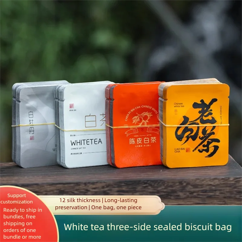 100 bolsas de té al por mayor, bolsas de galletas, pequeñas bolsas de infusor de té, bolsas de embalaje de té, bolsas de papel de aluminio, bolsas de infusor de té