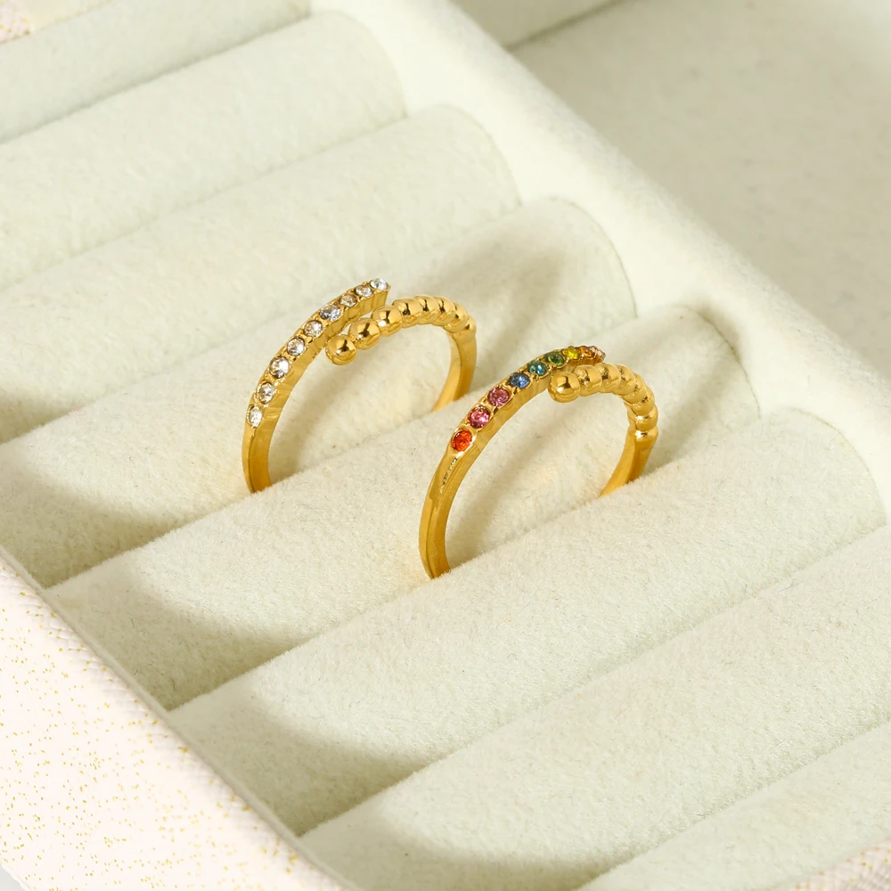 Гипоаллергенное регулируемое кольцо из 18К позолоты