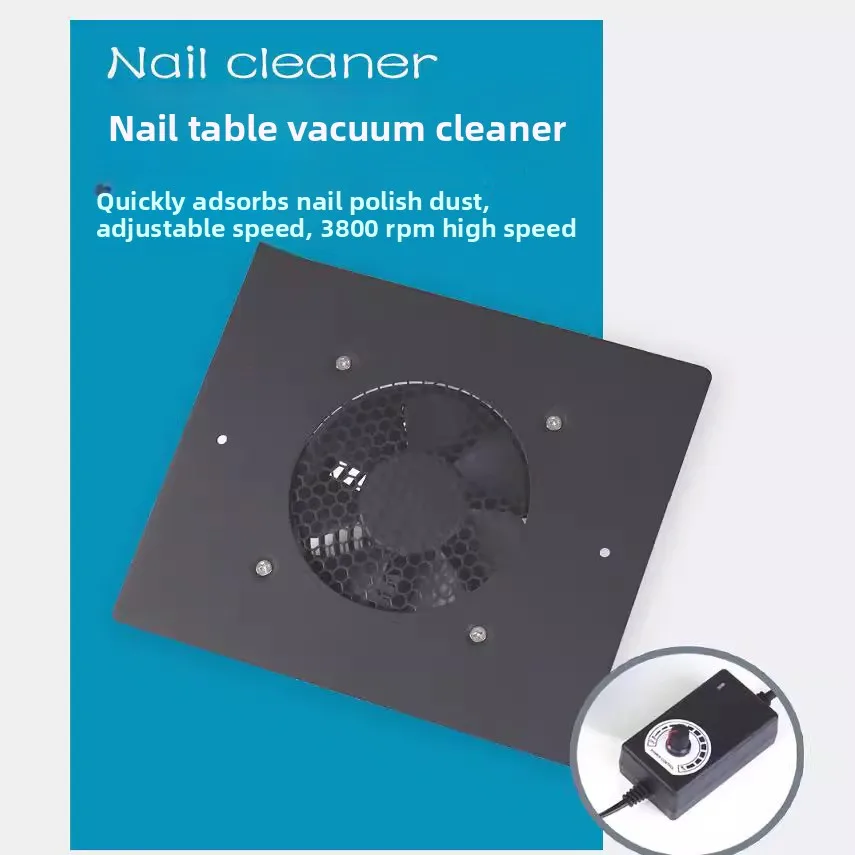 Nail Table Embedded Vacuum Cleaner, Integrated Desktop Tabletop Dust Collector, Nail Grinding Dust Remover Tool