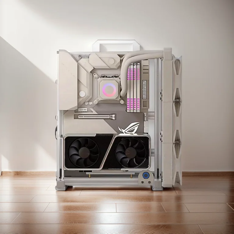 

EATX Gaming Cabinet, ITX MATX Open PC Case Frame Rack,DIY Desktop Computer ATX Water Cooling Chassis
