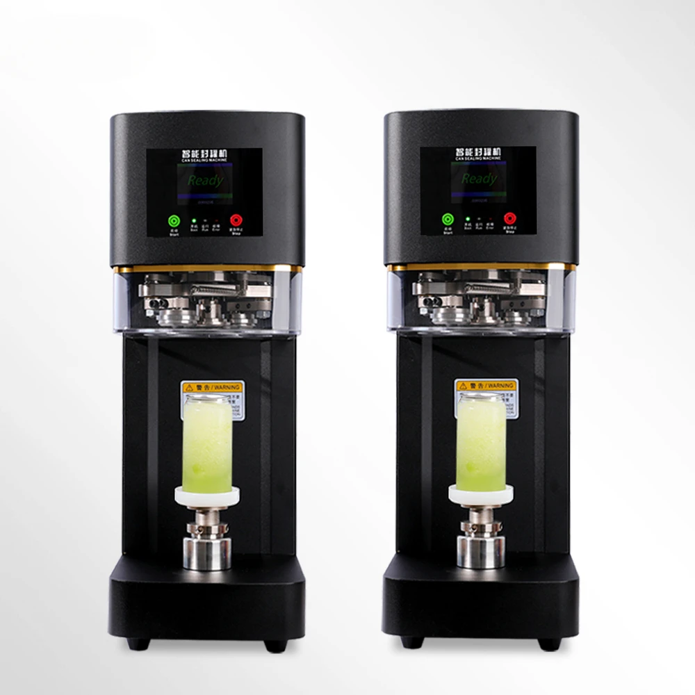 Certification Automatic Electric Pet Can Sealing Machine Bubble Tea Coffee Juice 110V 120V Can Sealing Machine