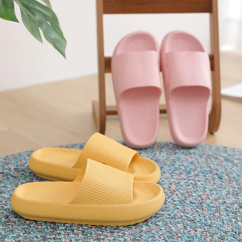 

Thick Sole Cloud Slippers Women Men,Pillow House Slippers Shower Sandals,Indoor Bathroom Slides,Lightweight,Non-Slip