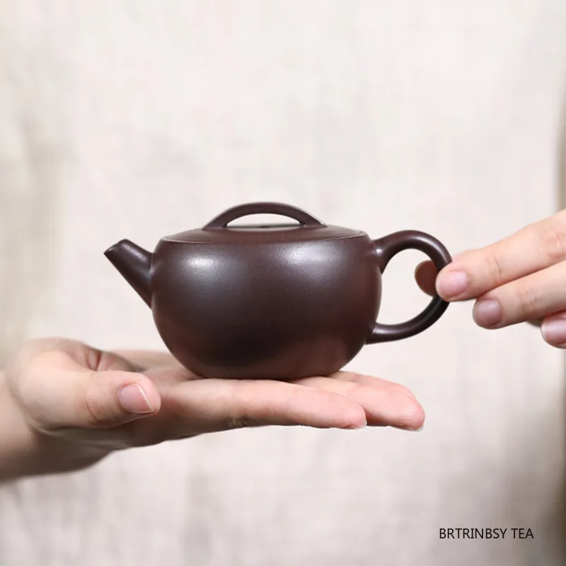 

Chinese Yixing Purple Clay Teapot Household Zisha Tea Pot Tradition Handmade Beauty Kettle Tea Set Teaware Accessories 130ml
