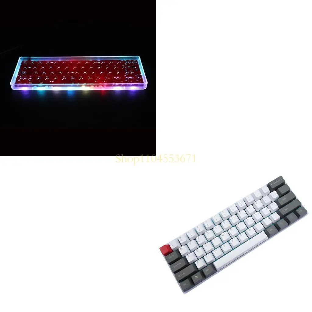 

Best Seller 60% Compact Durable Plastic Keyboard for Shell for Case Frame DIY Mechanical Keyboard for Gaming for Poker2 Pok3r