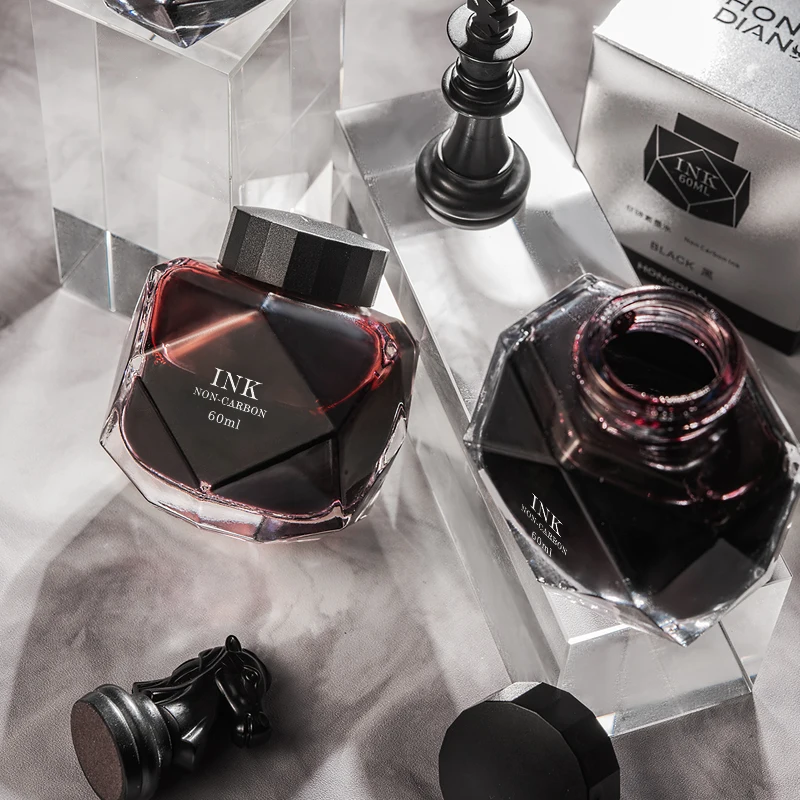 Hongdian 60 مللي قلم حبر حبر غير كربوني عالي الجودة قلم صبغ مائي شخصية الطالب الممارسة دون حجب حبر القلم #3