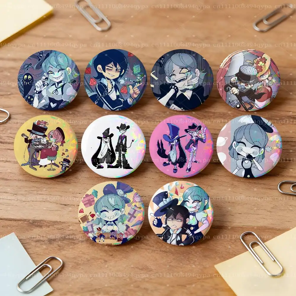 F-Fake Type Princess Button Pin Single Pack Anime Merch for Ita Bags Badge Collectible Buttons