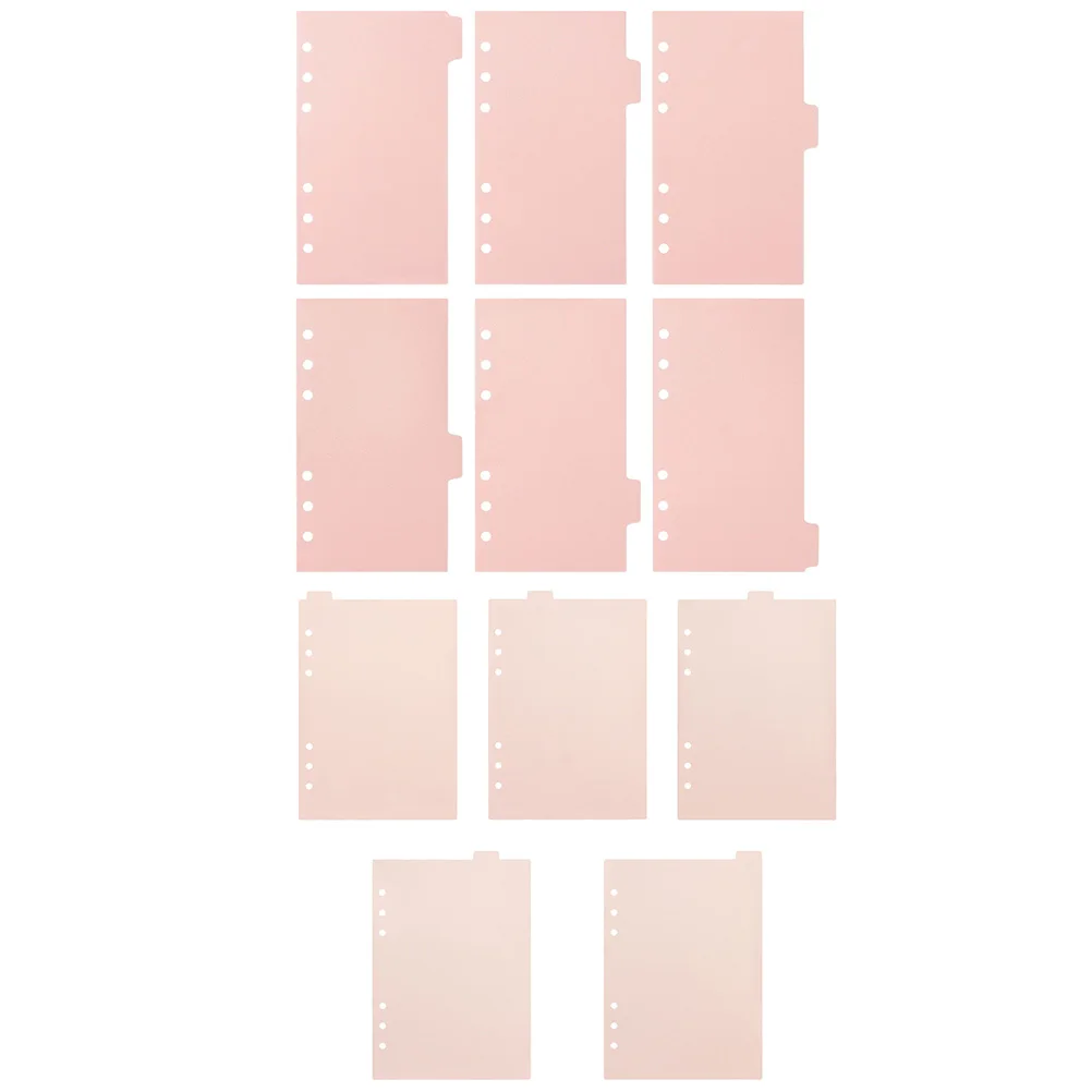 

2 Sets Punched Binder Dividers Index Page Separator Notepad Tabs Hand Account Pp Markers