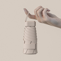 Outdoor travel umbrella with five fold mini sunshade, sun protection and UV protection sunshade