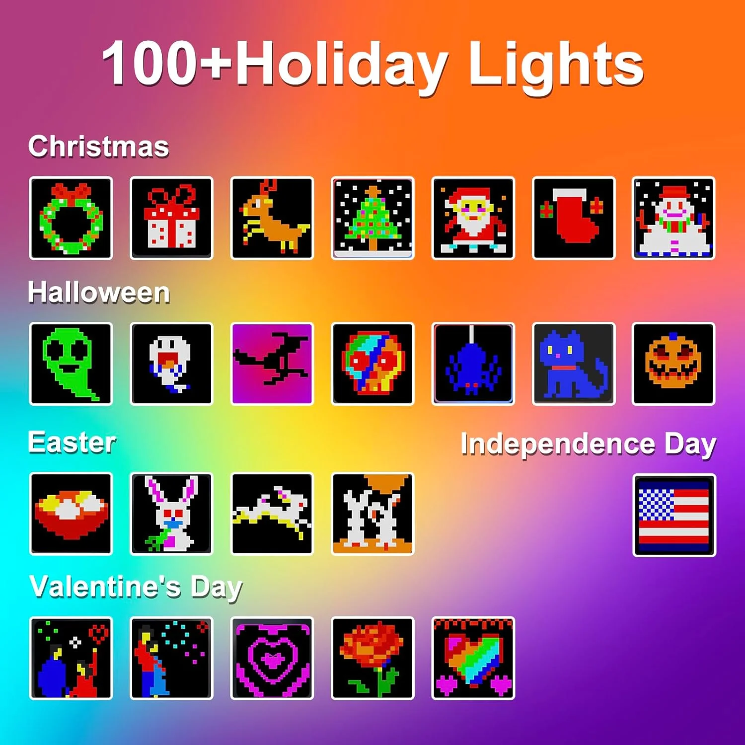 Smart 5V Curtain String Light String 400Leds WS2812B DIY Picture Text Music Sync Led Display Bluetooth App Decor Christmas Party