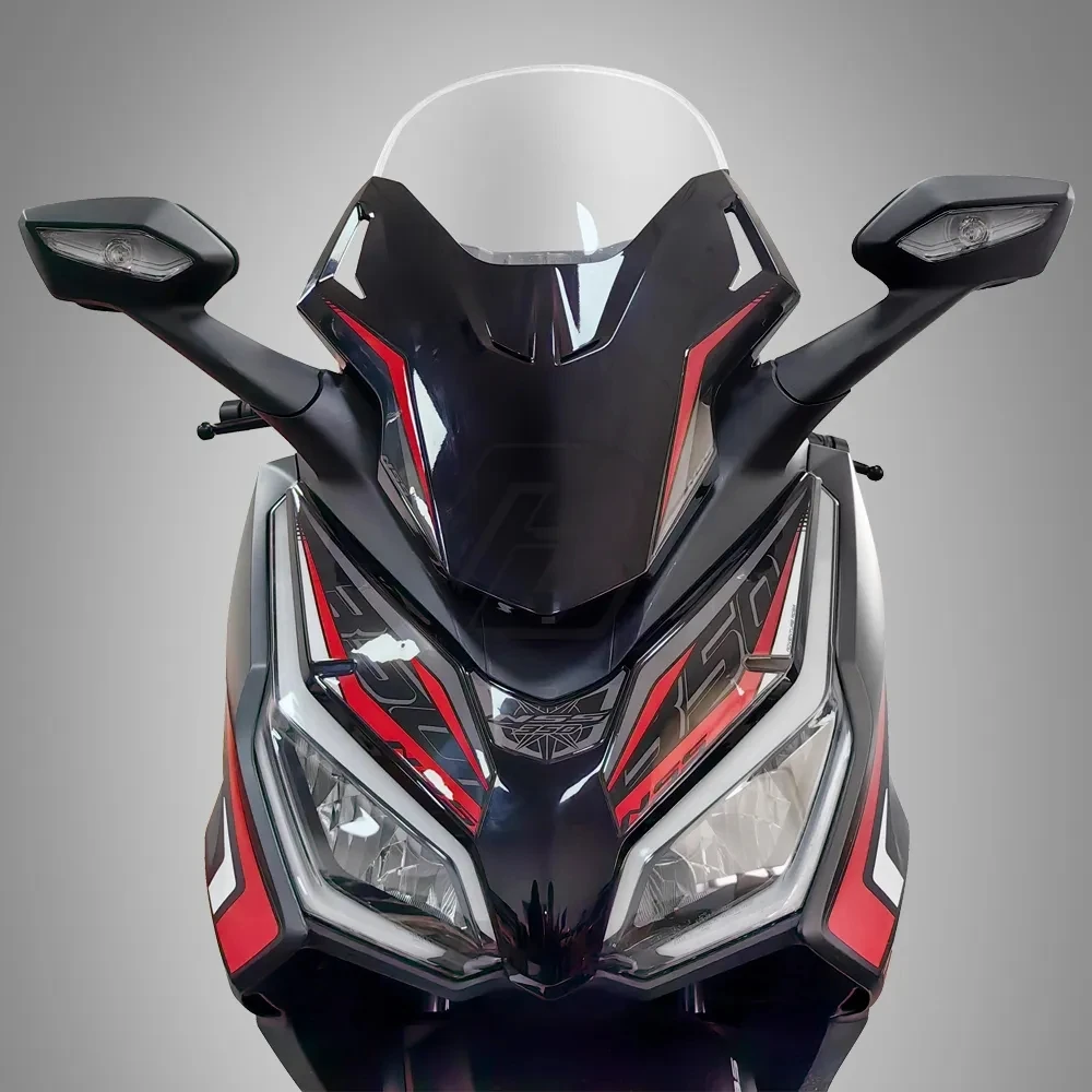 2023 3D Resin Motorcycle Front Fairing Sticker for Honda Forza NSS 350 From 2023