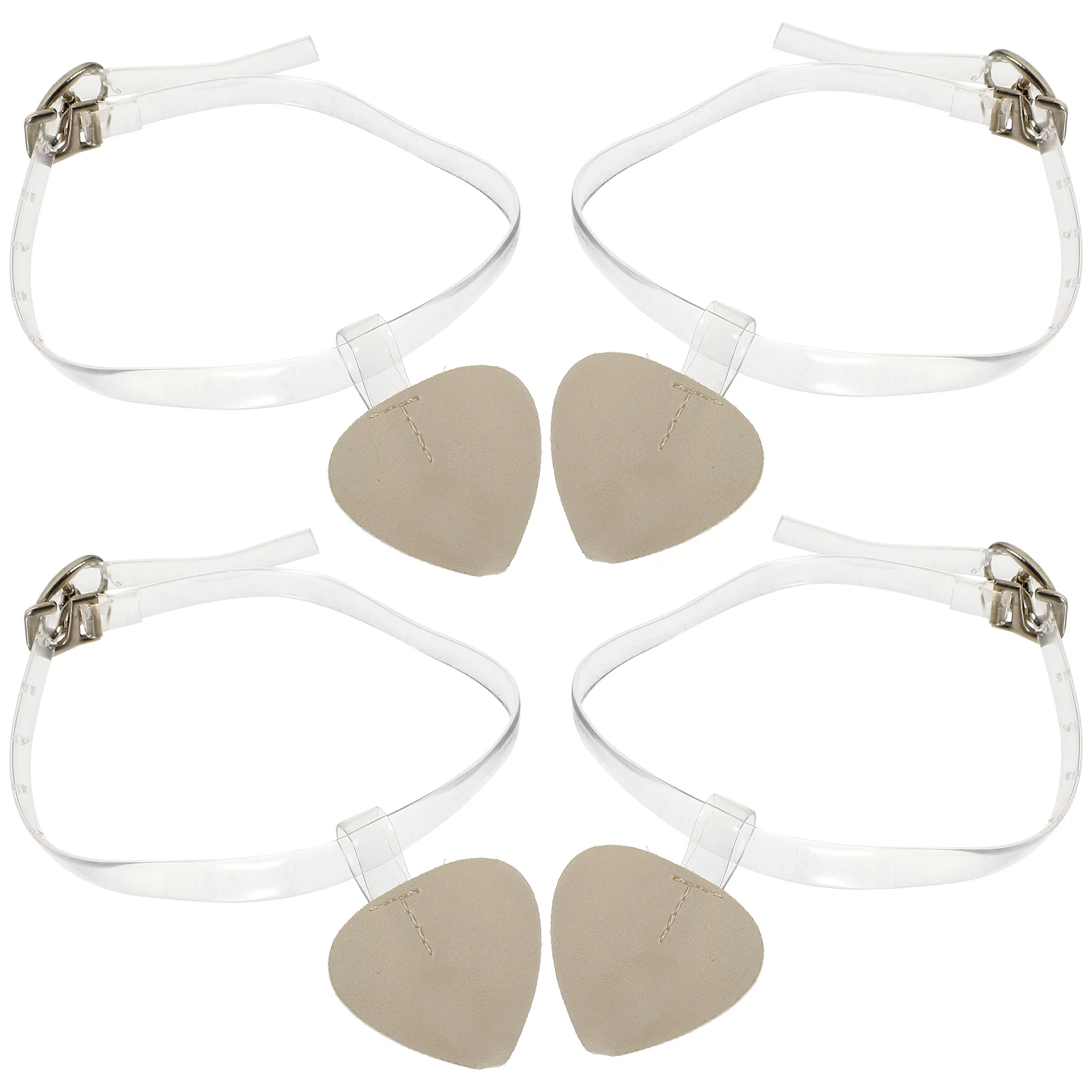 

4pcs 2 Pairs Clear Heel Straps Adjustable Ankle Bands Detachable Convenient Shoelaces Women Transparent Anti Slip High Heels