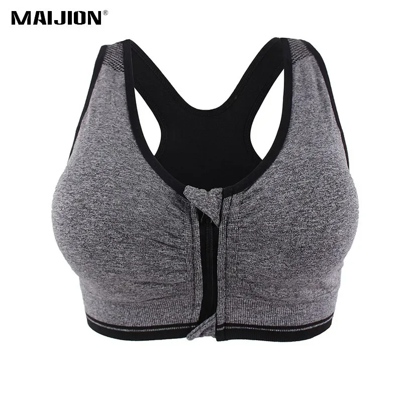 

MAIJION Seamless Padded Sports Bra For Women Shockproof Push Up Yoga Fitness Underwear Vest Stretch Workout Running Tank Tops