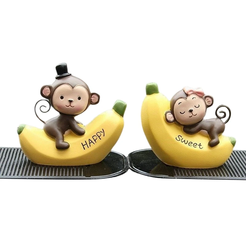 Car Accessories Fashion Cartoon Cute Banana Monkey Doll Car Dashboard Decoration Car Accessories