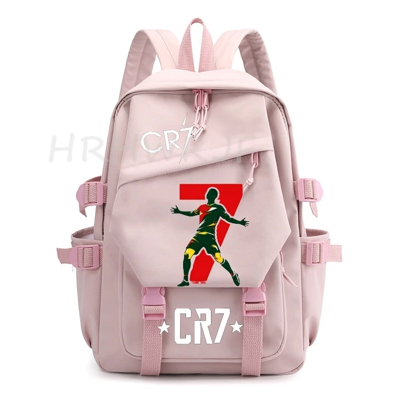 INS Capacity CR7 Backpack for Women  Men Lightweight Software Student School Bags Fashion Traval Bag Teens Laptop Mochilas