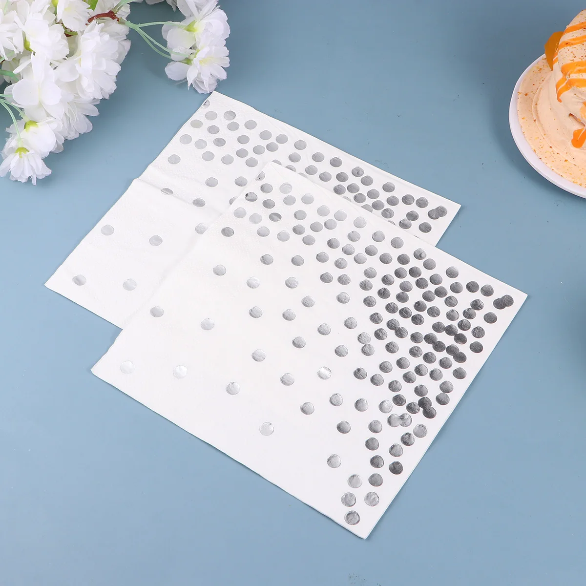 50pcs Printed Printed Dinner Napkins Paper Disposable Napkins For Party Absorbent Dinner Birthday Christmas Eco Friendly