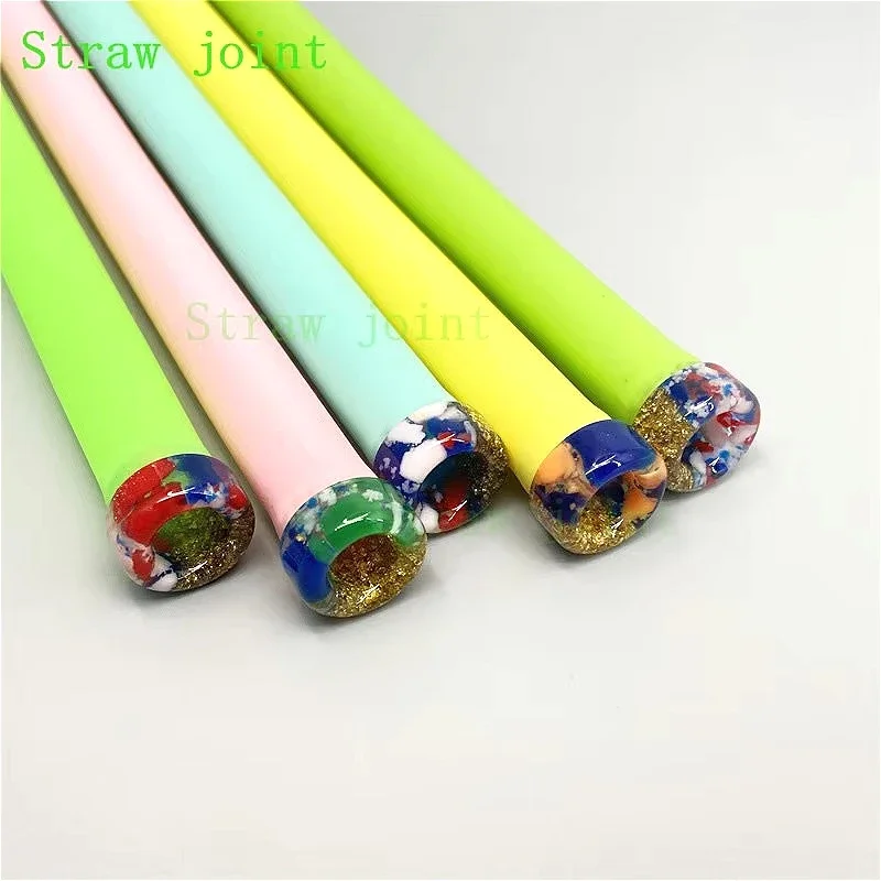 1 pieza 810 punta de goteo medio patrón dorado junta de paja Color aleatorio