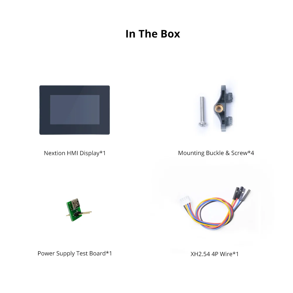 NEW Nextion 4.3 Inch LCD-TFT HMI Display Capacitive/Resistive Touch Panel Module Intelligent Series RGB 65K Color With Enclosure