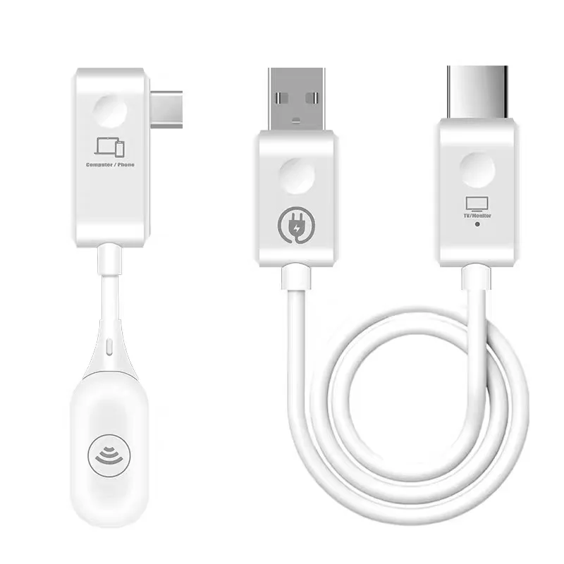 50m Wireless Type C to HD Transmitter Receiver Wireless HDMI Audio Video Transceiver Kit for TV Camera Projector PC