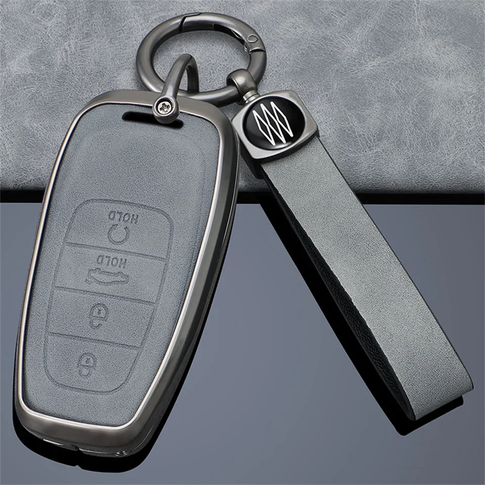 Car Key Cover Remote Fobs Cases Protector Keychain Auto Accessories For FAW Hongqi 2023 E-HS9 High-end H5 H9 2020 2021 2022