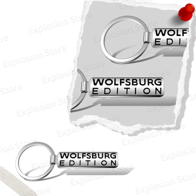 Car Key Chains Keyring Wolfsburg Edition Logo Pendant Metal Keychain Holder For VW Golf Polo Tiguan Passat TDI Beetle Jetta