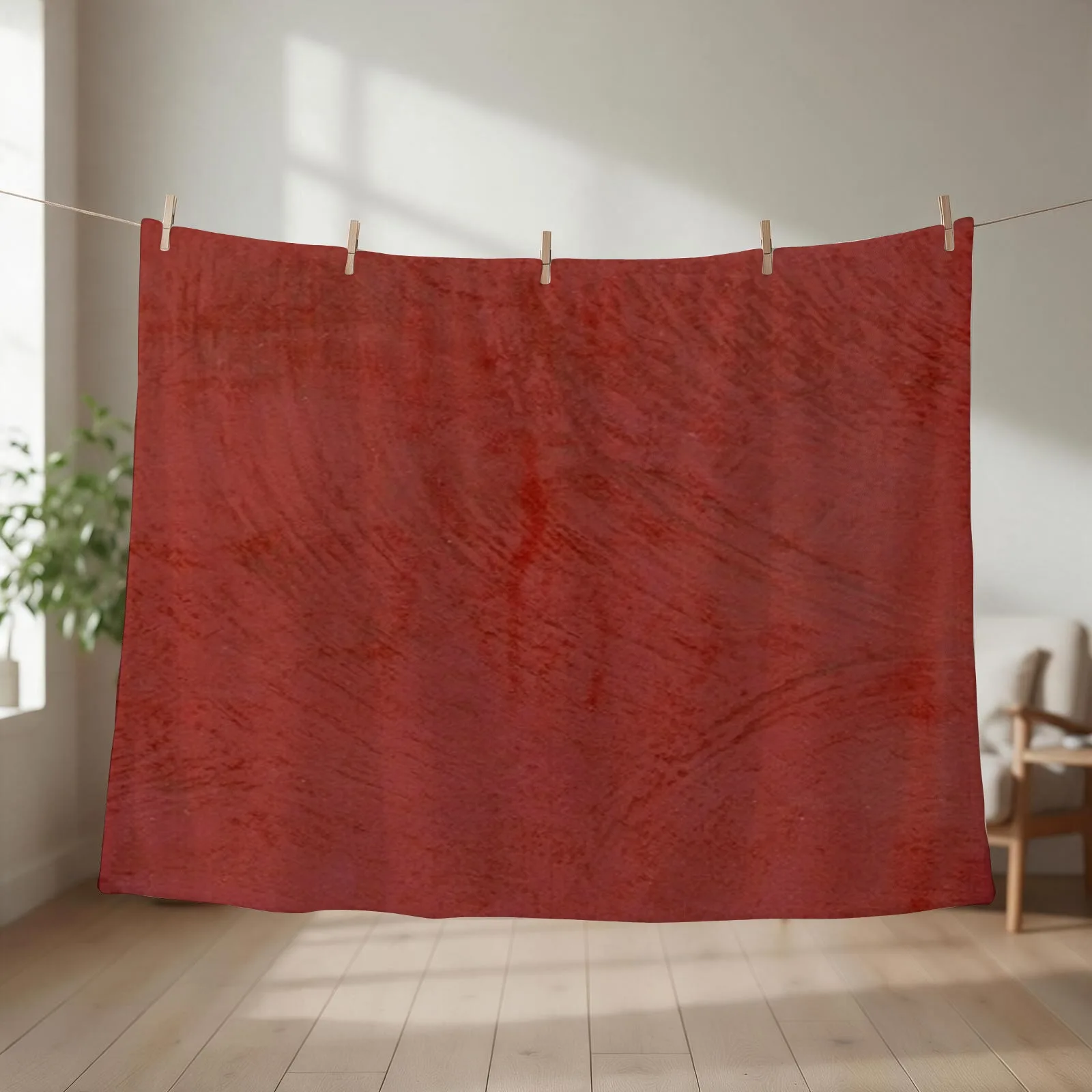 New Tuscan Red Venetian Plaster - Corbin Throw Blanket sofa bed Kid'S Sofa warm for winter Blankets