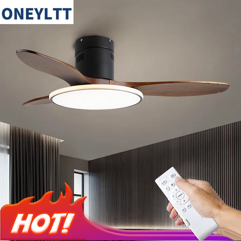 Fashion Ceiling fan with Ultra-thin LED Lamp Nordic Minimalist Ceiling Fan Light for Bedroom Living Room