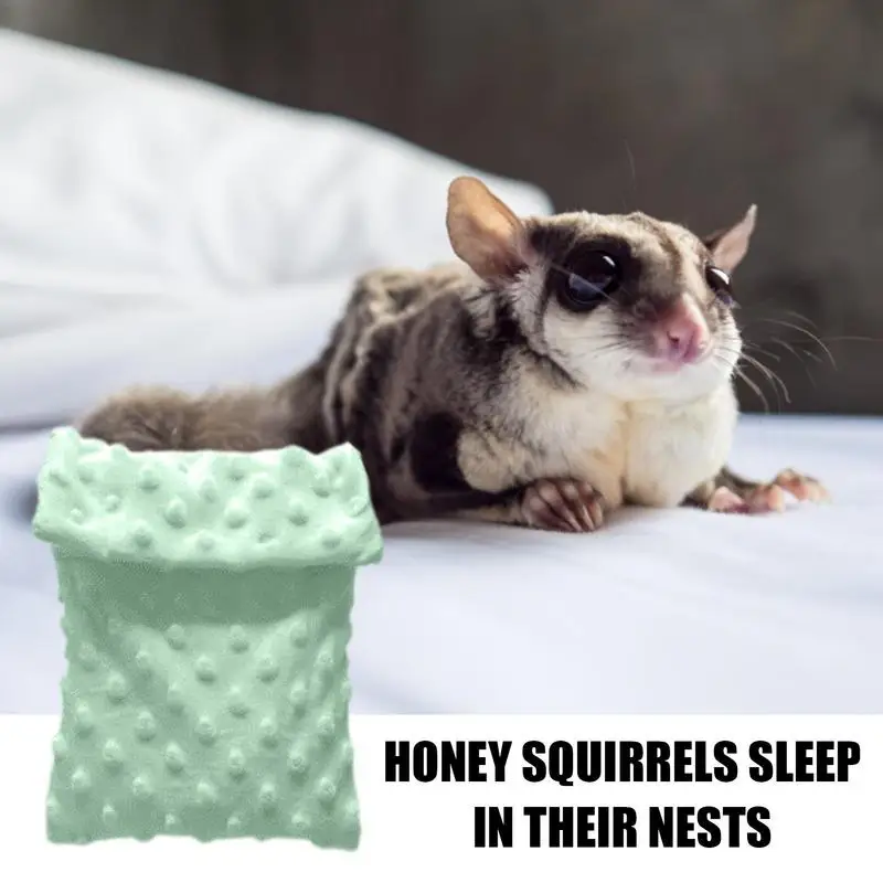 Sugar Glider bean velvet Hammocks Bed Pet Sleeping Bag Hideout Comfortable Sleep Bag Bed House Nest Bed for Hamsters Hedgehogs