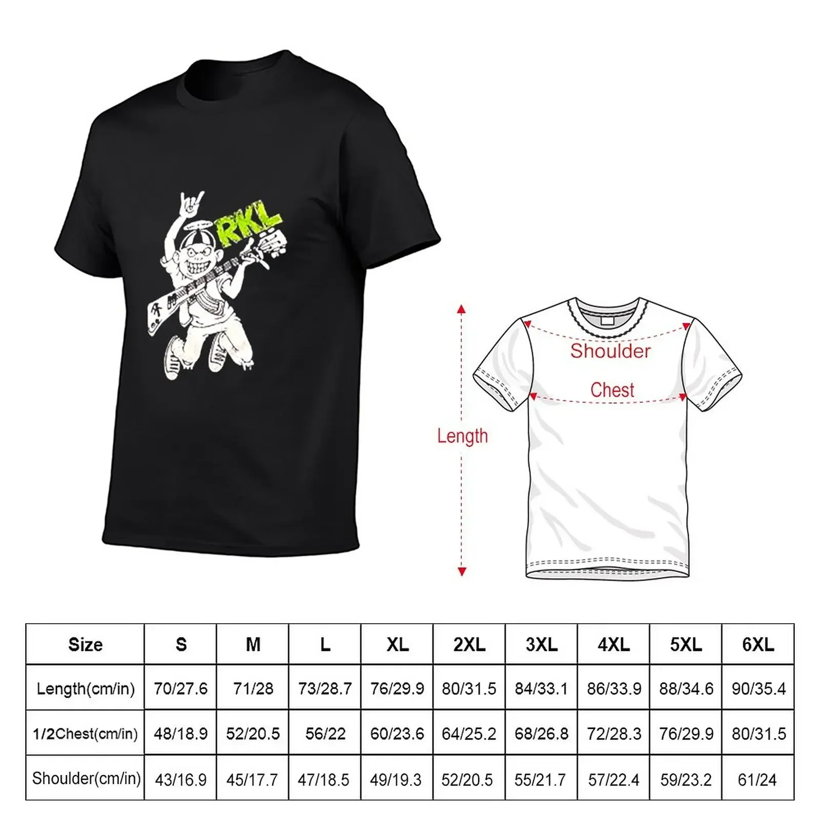 Rock RKL T-Shirt anime clothes plus sizes big and tall t shirts for men