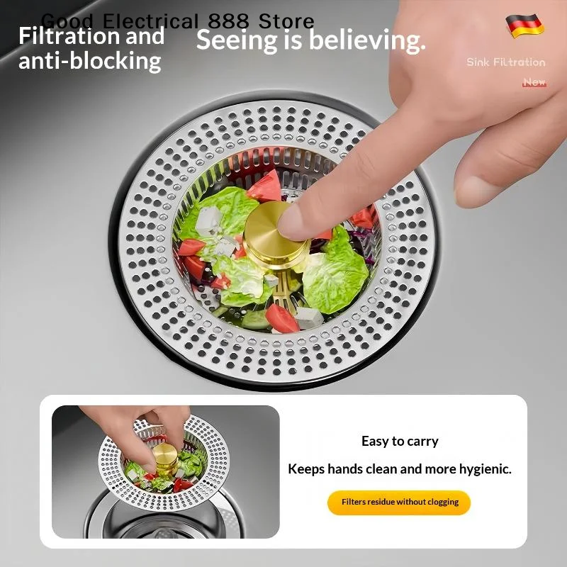 【G】RVS gootsteenafvoerzeef met - Kitchen Sink Drain Strainer Basket recensie en prijs