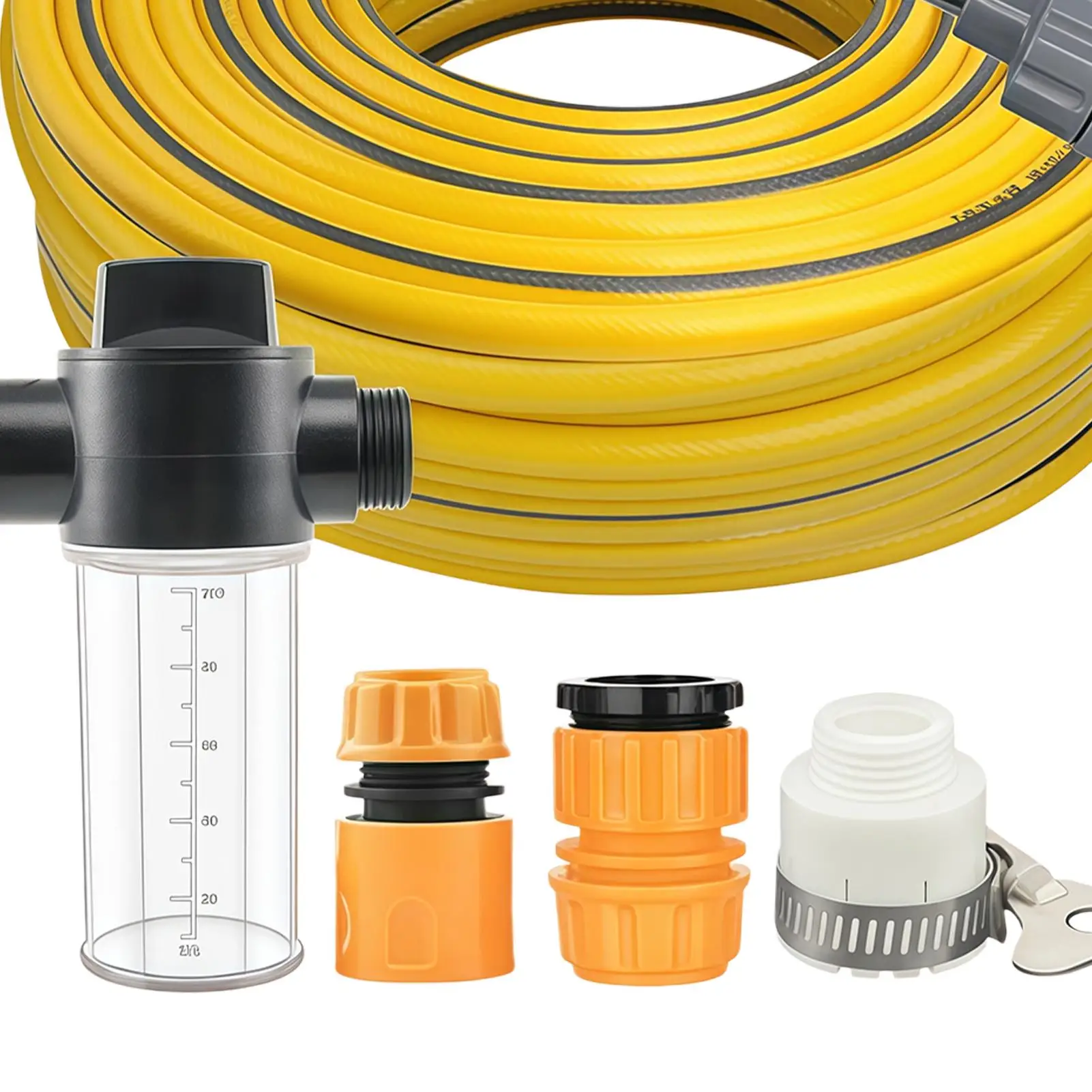 Cordless Pressure Washer Portable Car Washer with 49ft Hose Adjustable Spray for Garden Patio Yard Driveway Cleaning
