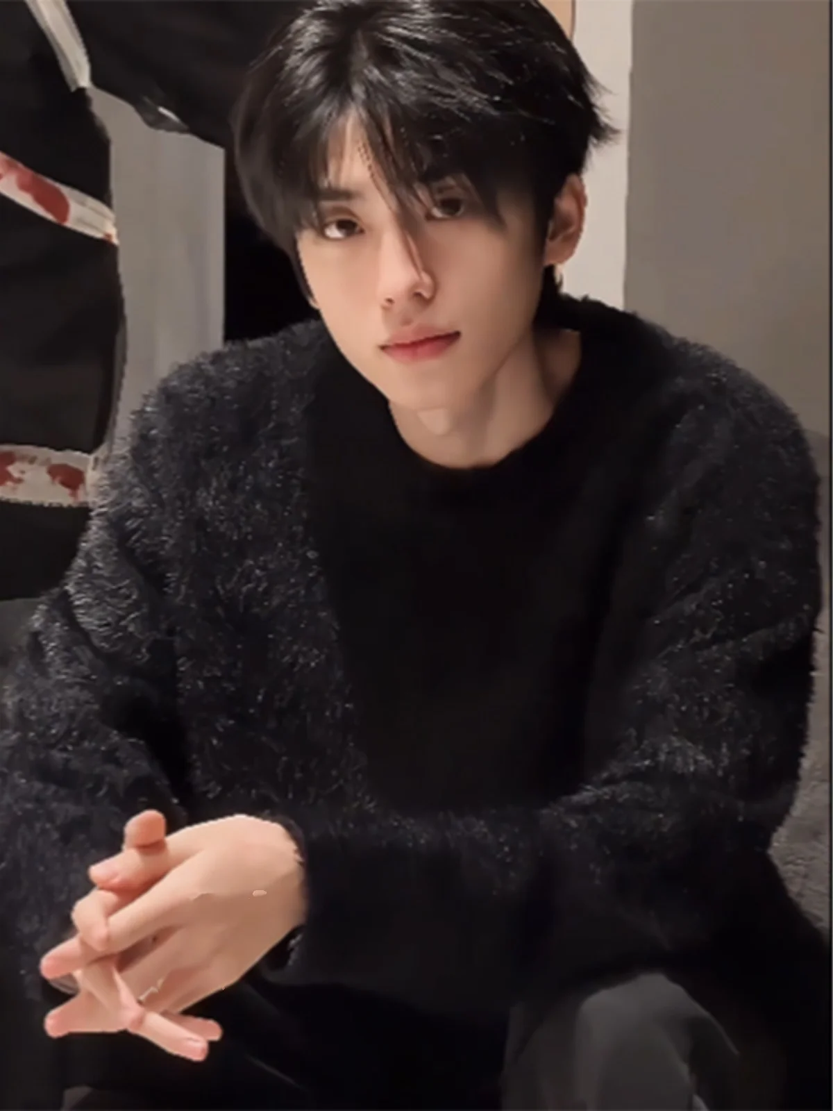 

Мужской зимний свитер из американского вельвета Bla Lazy Mink, вязаный, модный, в университетском стиле, свободного кроя, с длинными рукавами, круглым вырезом