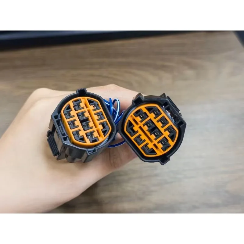 1pc for ix35 2010-2012 2013-2015 Headlight adapter harness plug low configuration upgraded to high configuration