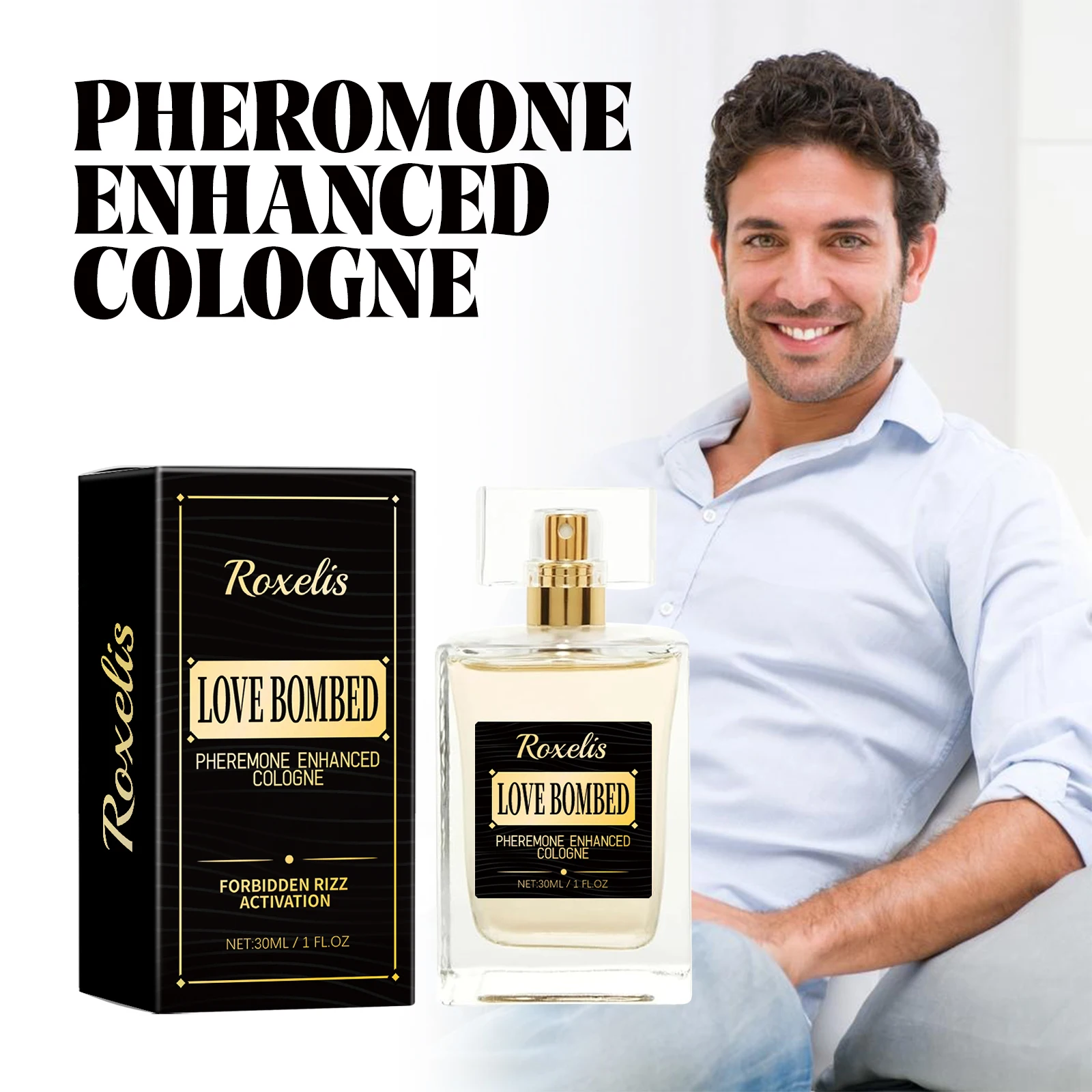 30 ml Herren-Flirt-Pheromon-Parfüm, Herren-Köln-Parfüm, anhaltender Duft, Business-Gentleman, frischer Charme, Begegnungsparfüm
