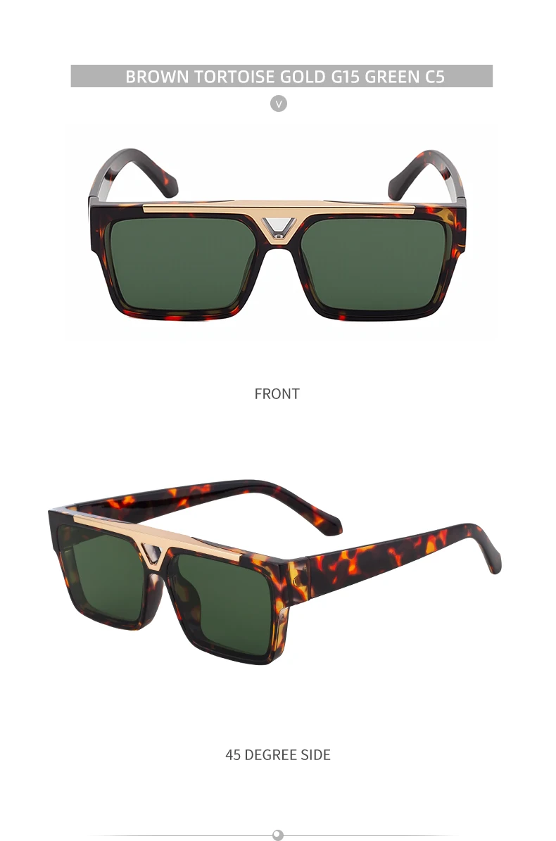Übergroße polarisierte quadratische Steampunk-Sonnenbrille für Herren, groß, 2025, Luxusmarke, Vintage-Punk-Sonnenbrille für Männer, klassische Farbtöne, UV400 – Detail 16