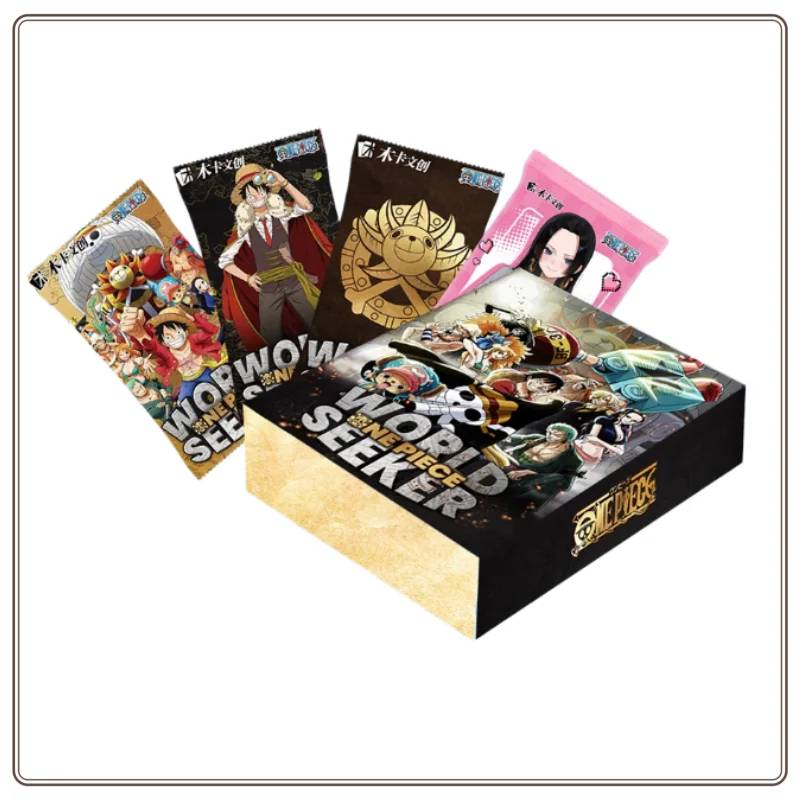 In Stock MUKA Creative One Piece World Explorer Card One Piece Monkey D. Luffy Boa Hancock Anime Peripheral Card Blind Box Gift