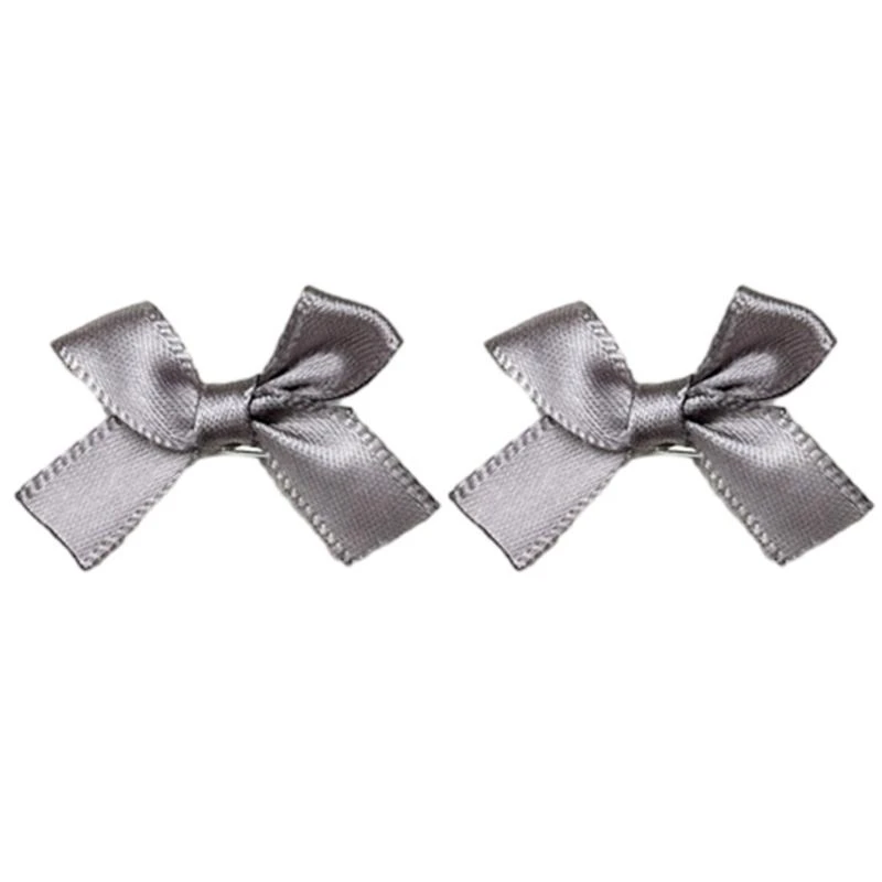 

652F 2Pcs Ribbon Bow Hair Clip Hair Barrette Hair Bow Headpieces Winter Bow French Barrette Headwear Hair Accessories