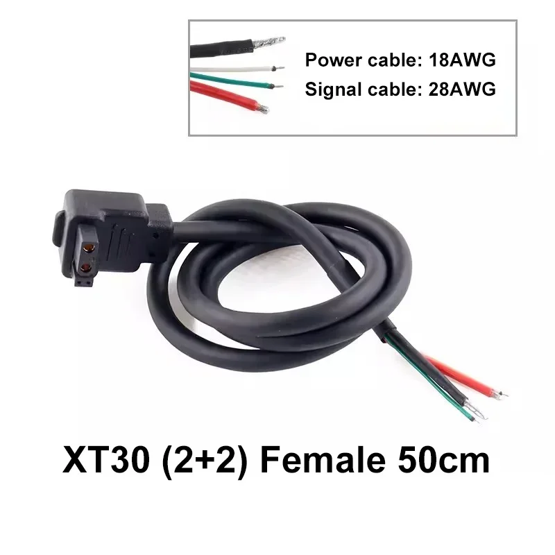 XT30 2+2 Male Female Model Aircraft Plug XT30PB/XT30PW Lithium Battery Charging Connectors 4Pin 2+2 High Current for New Energy